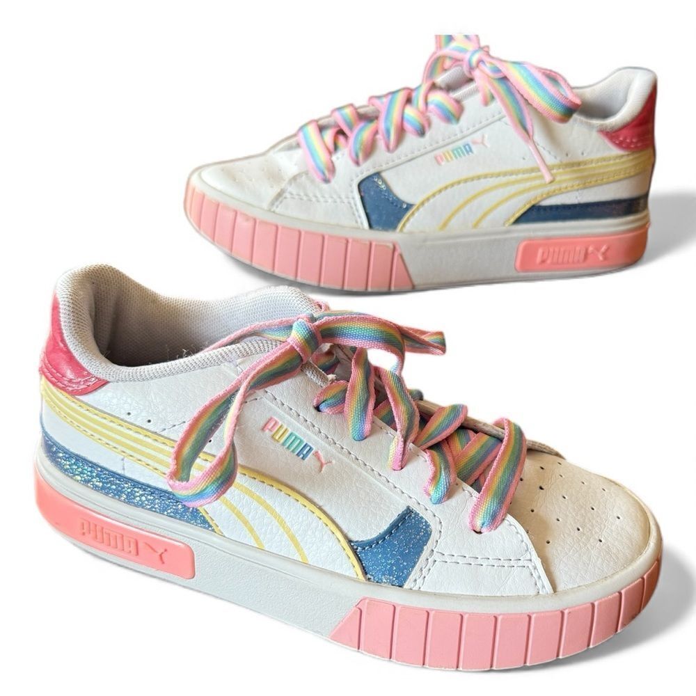 PUMA x L.O.L. Surprise! Cali Star Sneakers COLOR: PUMA White-Flaxen-Racing Blue
